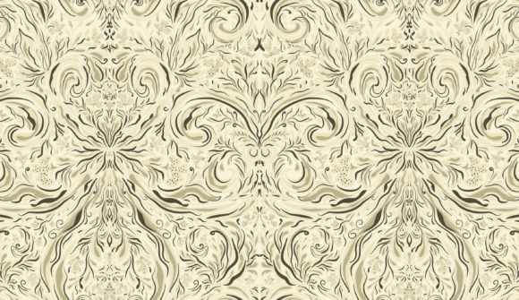 Art Nouveau Damask Graphics for Modern Branding