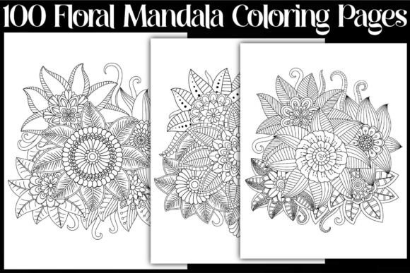 Floral Mandala Graphics for Crafting