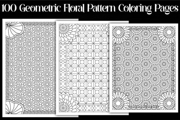 Geometric Floral Pattern Graphics for Local Business Branding