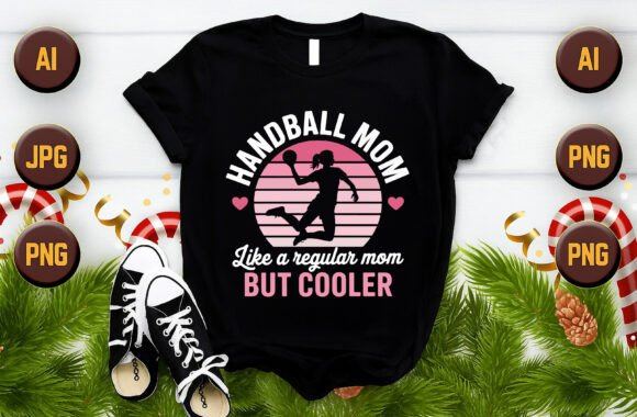 Handball Mom Graphics for T-Shirt Designs