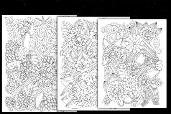 Intricate Floral Coloring Pages
