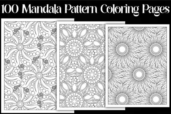 Mandala Pattern Coloring Pages Graphics