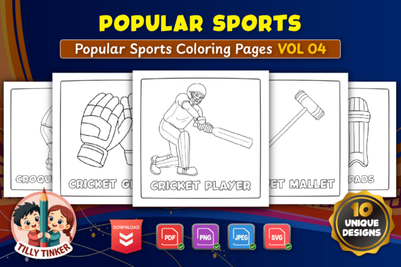 Popular Sports Coloring Pages Vol 04
