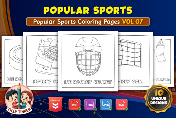 Popular Sports Coloring Pages Vol 07