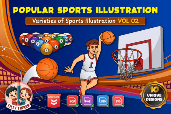 Popular Sports Illustration Vol 02 Graphics