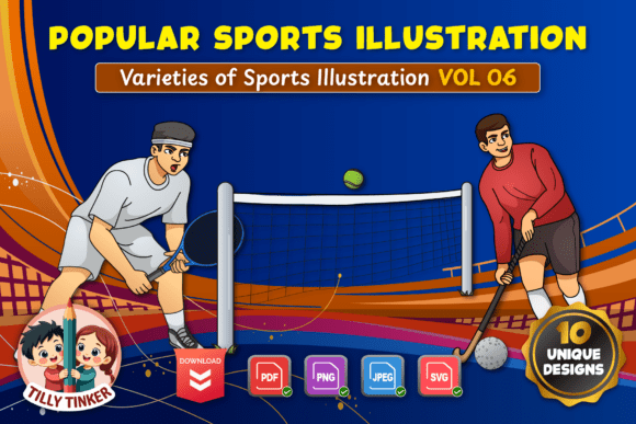 Popular Sports Illustration Vol 06 Graphics