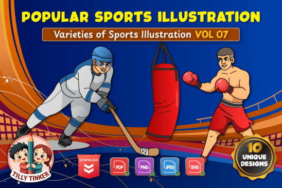 Popular Sports Illustration Vol 07 Graphics
