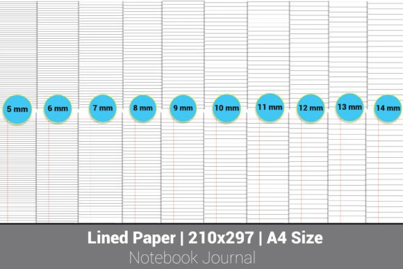 Printable A4 Lined Paper Template for Graphic Designers
