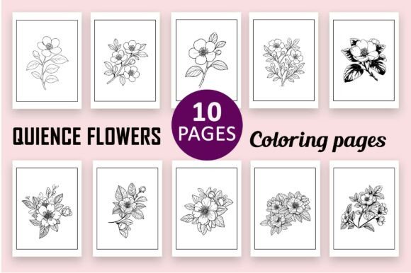 Quience Flower Graphics and Coloring Pages for Content Publishers