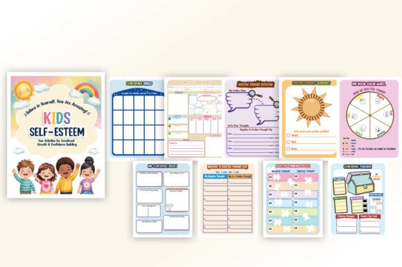Self-Esteem Activities for Kids Graphics Boosts Editorial Quality