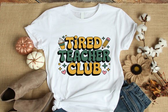 Tired Teacher Club Vector Graphics